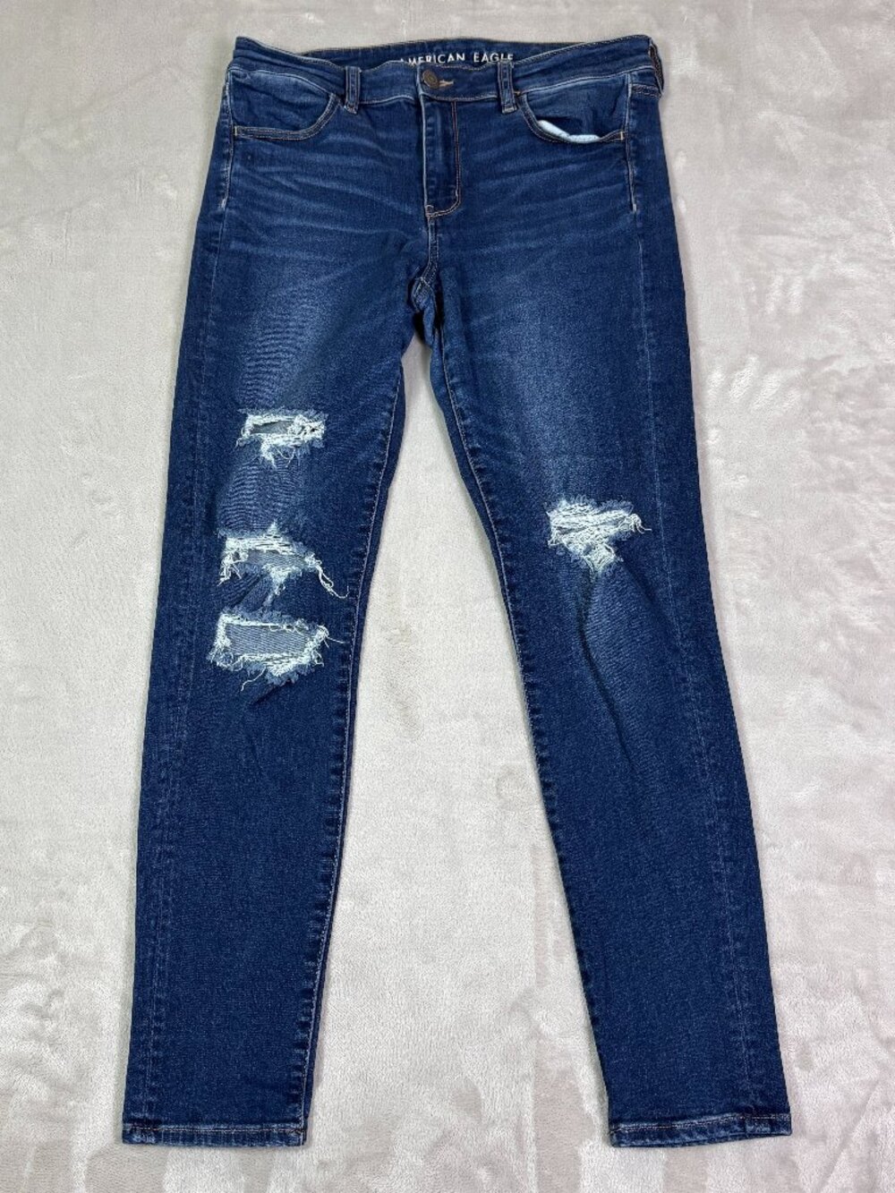 Women's American Eagle Size 14 (33 x 30) Jeans Next Level Stretch Jeggings Long